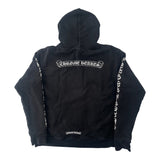Chrome Hearts Scroll Logo Thermal Zip-Up Hoodie Black