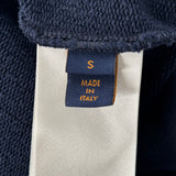 Louis Vuitton Embroidered Cotton Crew Neck Navy