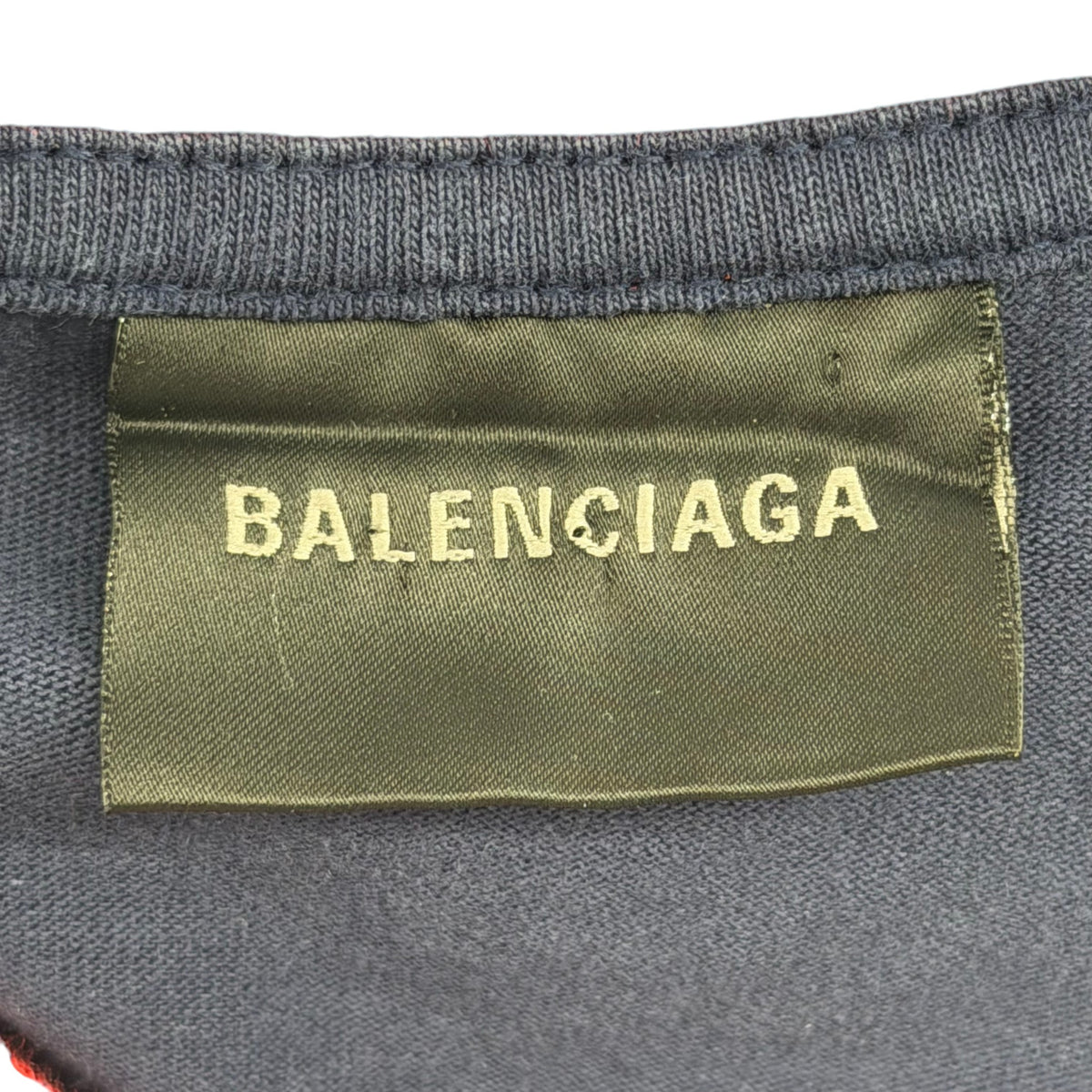 Balenciaga 3b Football V-neck Shirt Oversized Dark Navy