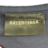 Balenciaga 3b Football V-neck Shirt Oversized Dark Navy