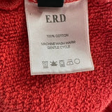 ERD Distressed Logo Hoodie Red
