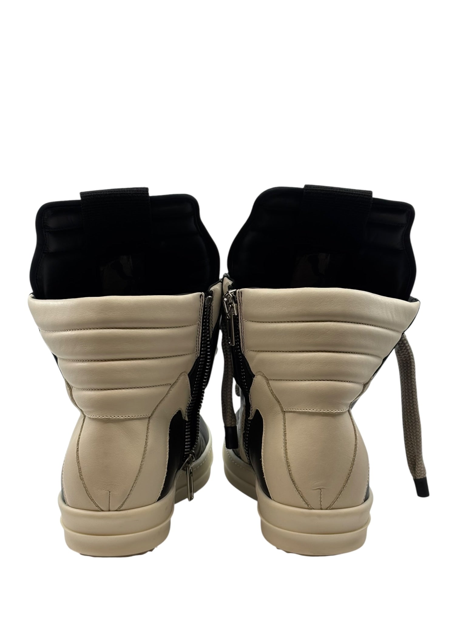Rick Owens Jumbolace Geobasket Black Milk