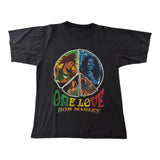 Vintage Bob Marley One Love Boot Tee Black