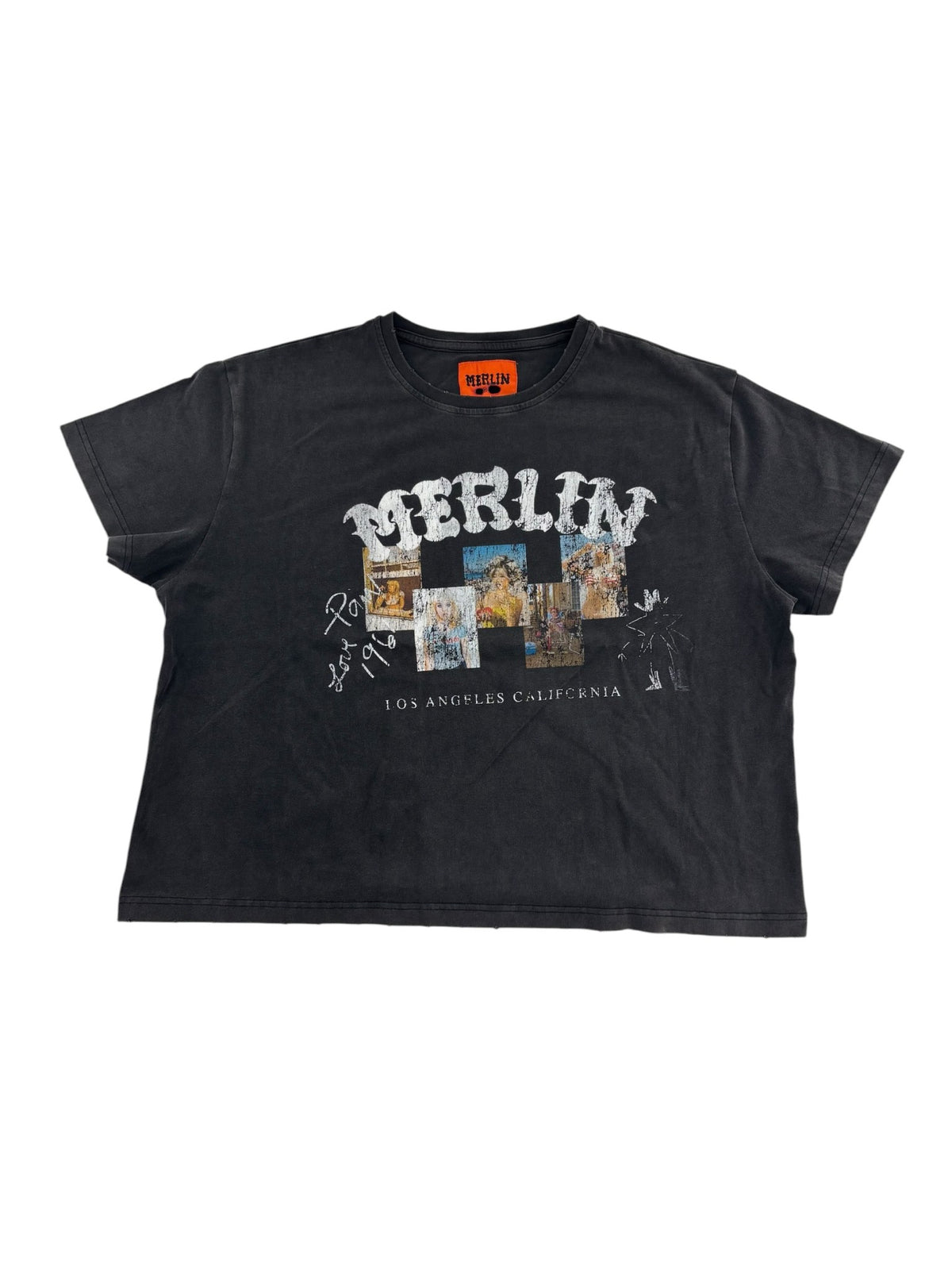 Merlins Father Photo Memories Tee Black