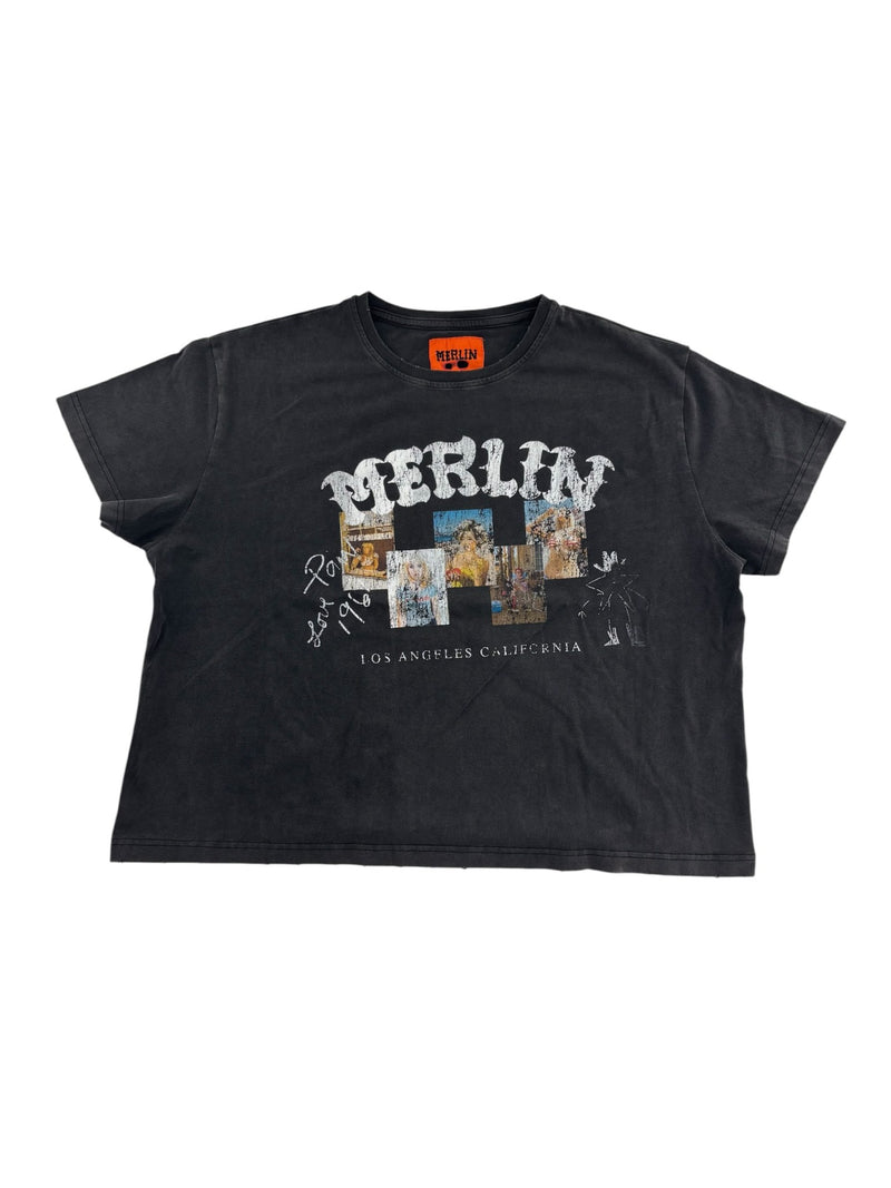 Merlins Father Photo Memories Tee Black