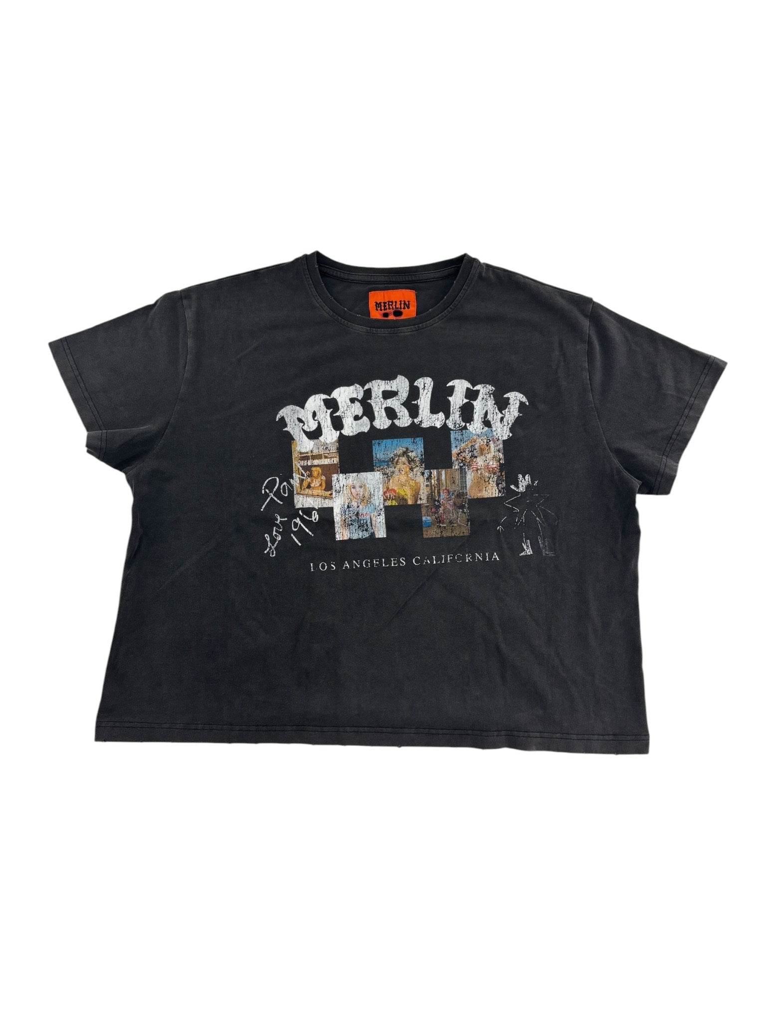 Merlins Father Photo Memories Tee Black