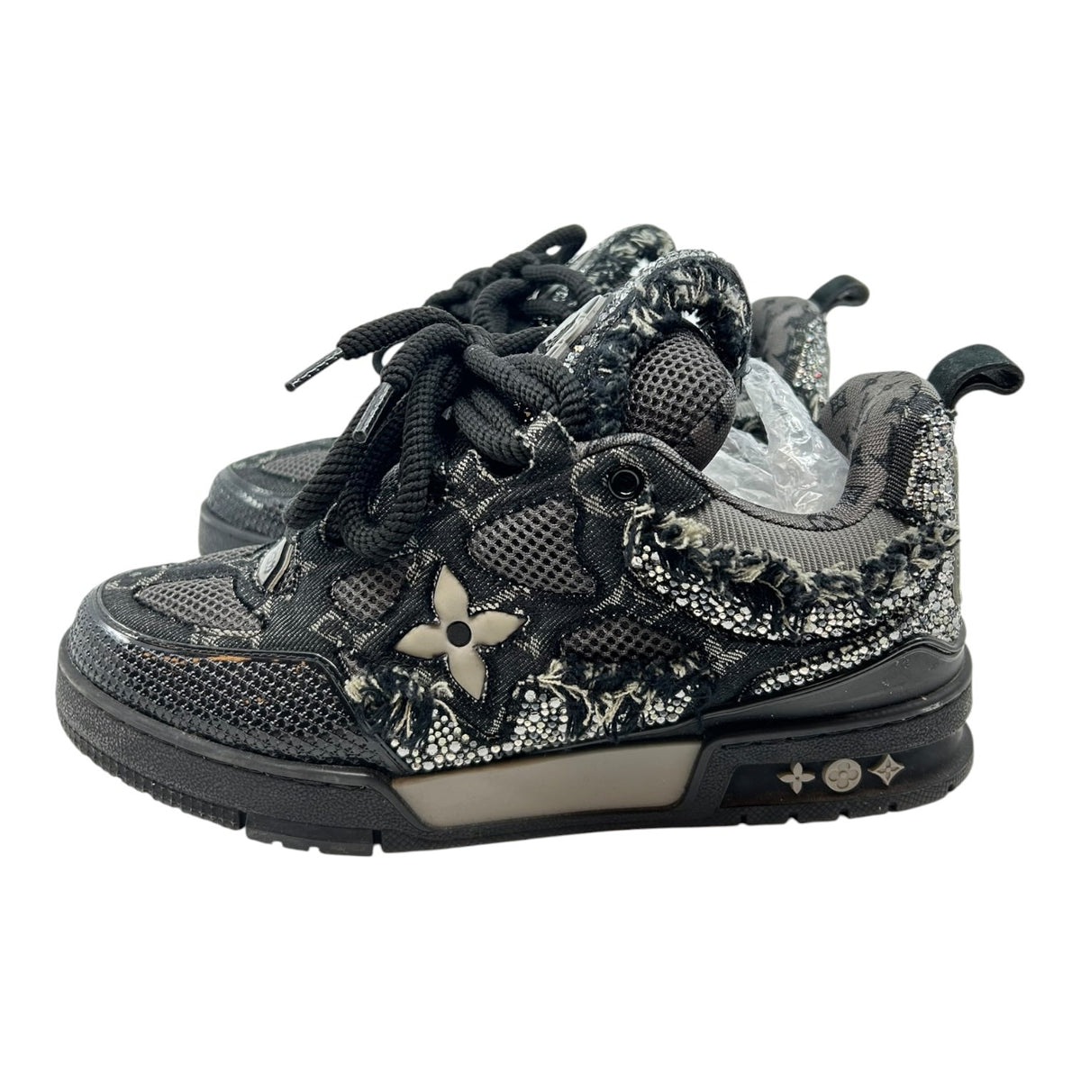 Louis Vuitton Skate Trainer Black Swarovski Monogram