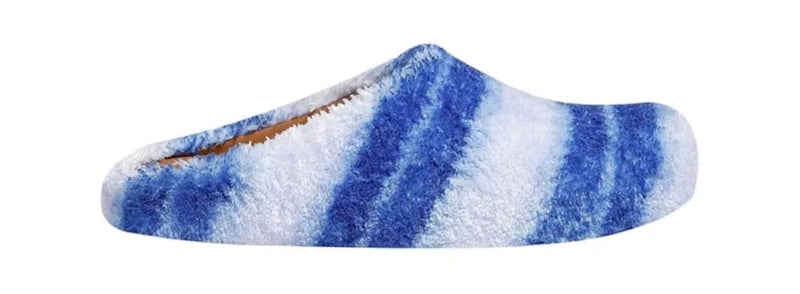 Marni Fussbet Slide "Blue/White"