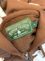 Denim Tears Cotton Wreath Zip Hoodie Brown