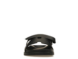 Hermes Chypre Sandal Noir Calfskin Leather (M)