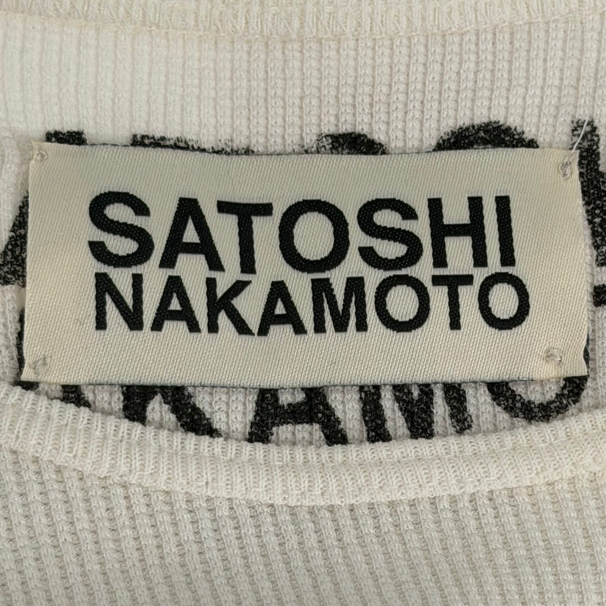 Satoshi Logo Thermal White Black