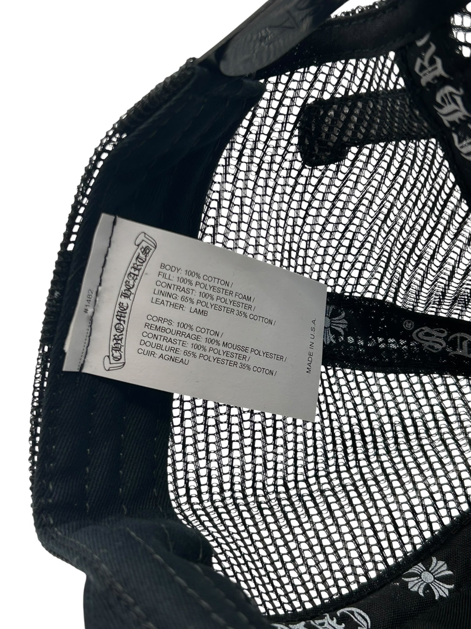 Chrome Hearts F**k Hat Black & White