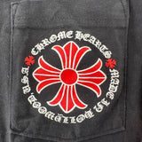 Chrome Hearts Made In Hollywood Plus Cross Long Sleeve Tee Black Red