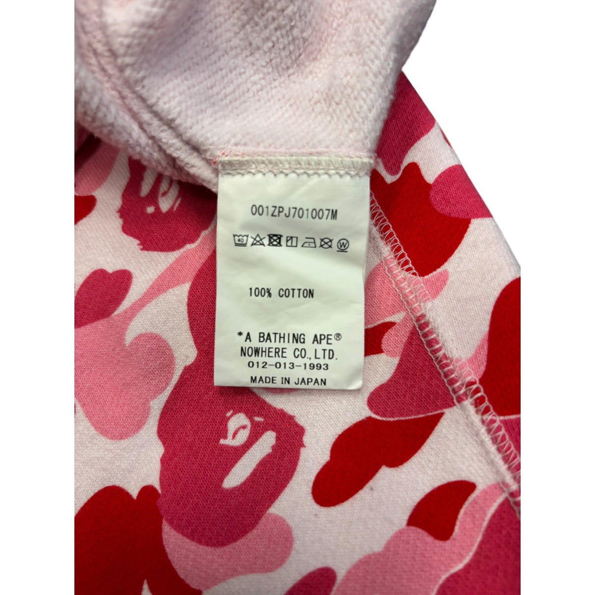 Bape ABC Camo Shark Hoodie Pink