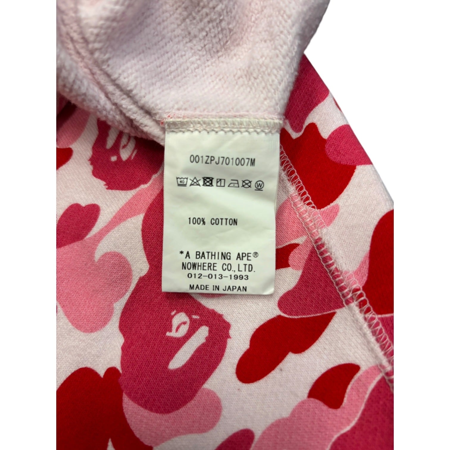 Bape ABC Camo Shark Hoodie Pink
