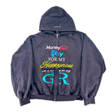 Project G/R Happiness Zip-Up Hoodie Navy