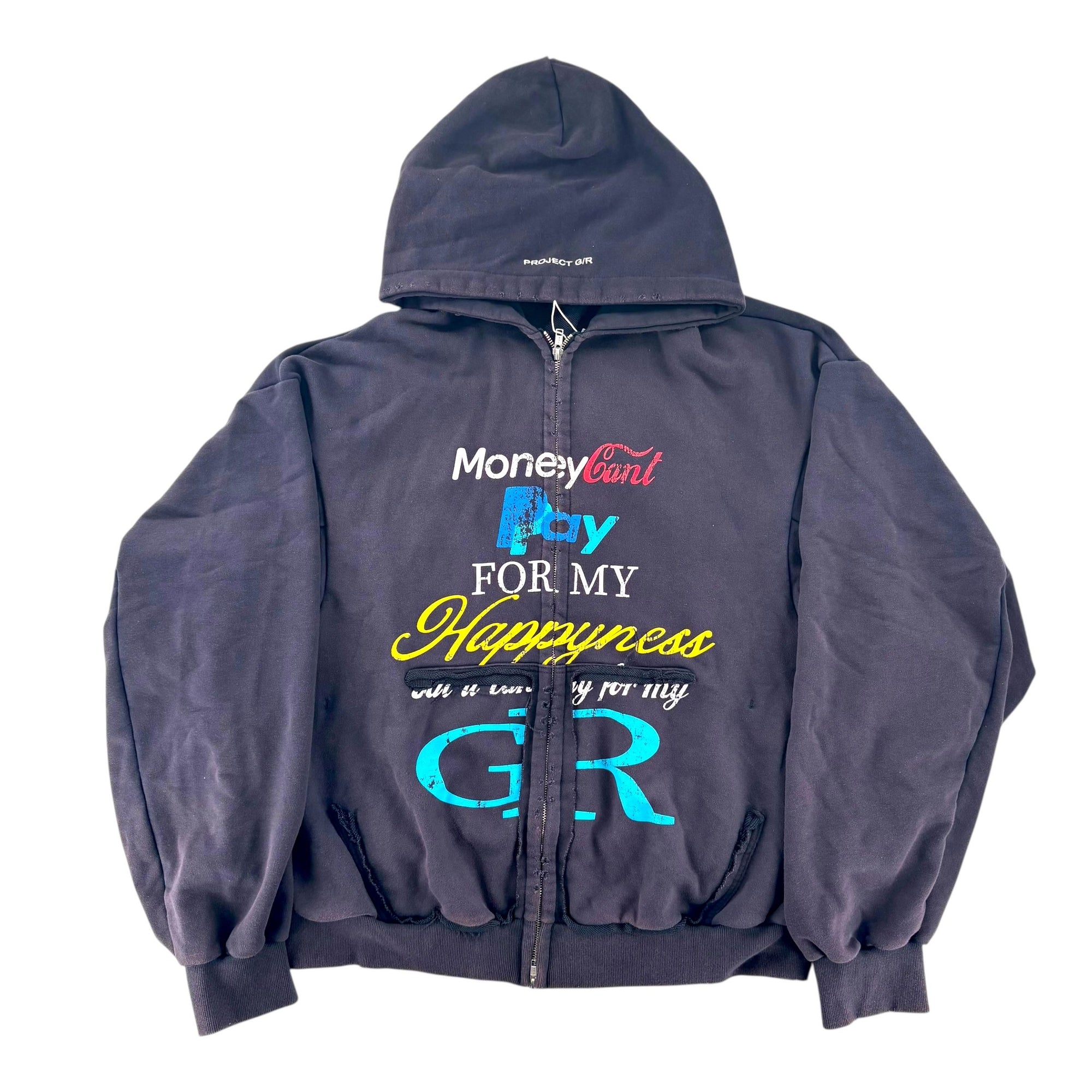 Project G/R Happiness Zip-Up Hoodie Navy