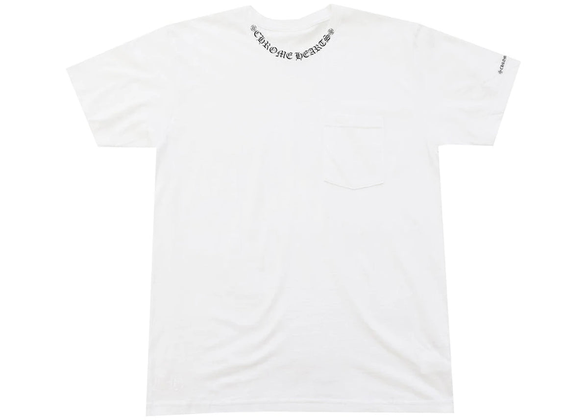 Chrome Hearts Neck Letters Logo T-shirt White