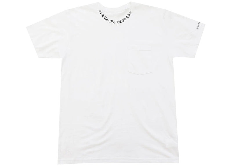 Chrome Hearts Neck Letters Logo T-shirt White