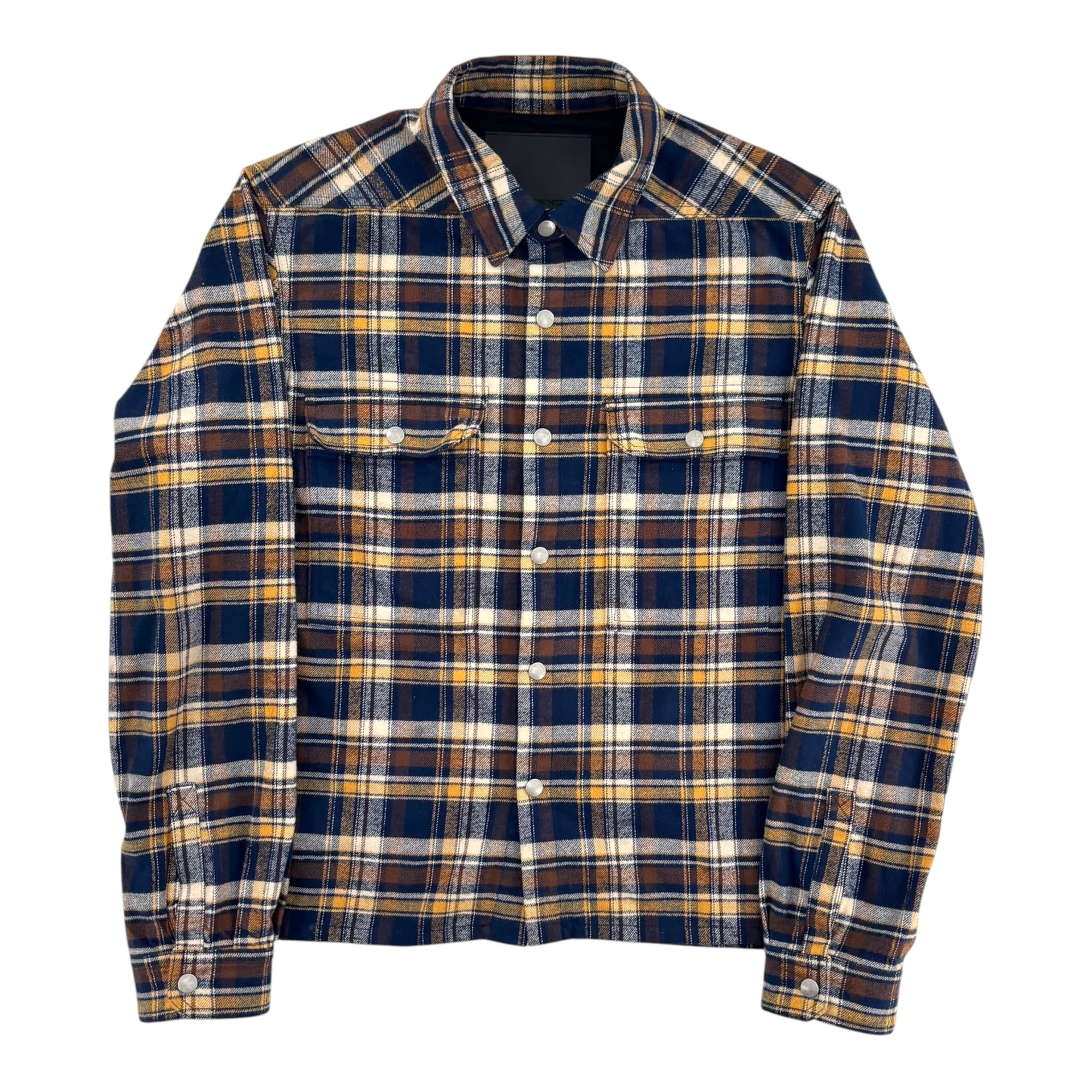 Rick Owens Flannel Blue & Yellow