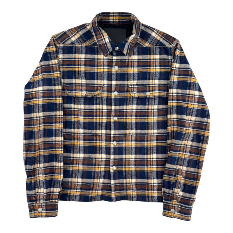Rick Owens Flannel Blue & Yellow