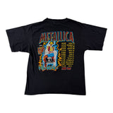 Vintage Metallica Sanitarium Tour 2000 Parking Lot Boot Tee Black