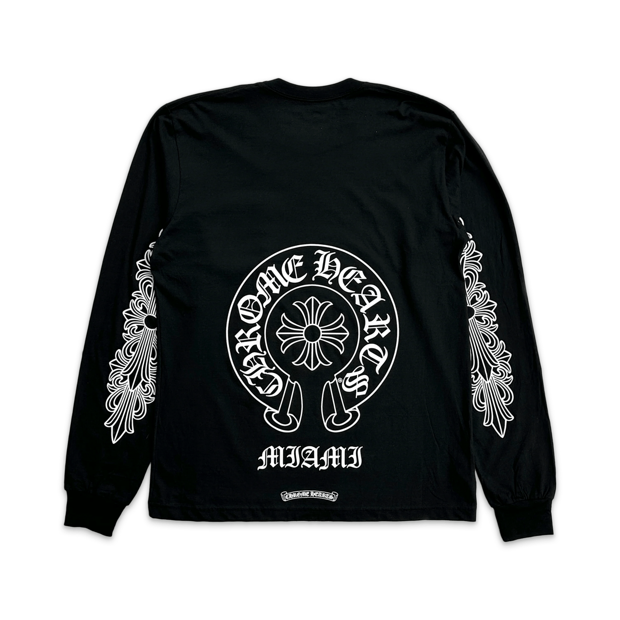 Chrome Hearts Miami Horseshoe Pocket L/S Tee Black
