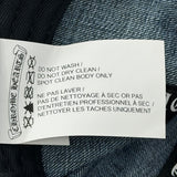 Chrome Hearts Dagger Embroidered Silver Button Cap Denim