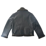 ERD Shearling Leather Jacket Black