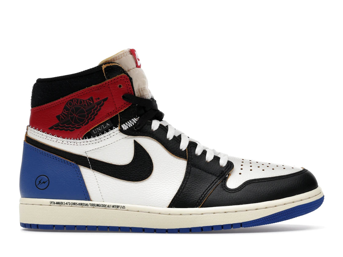 Jordan 1 Retro High OG SP Fragment x Union LA Varsity Red Sport Royal
