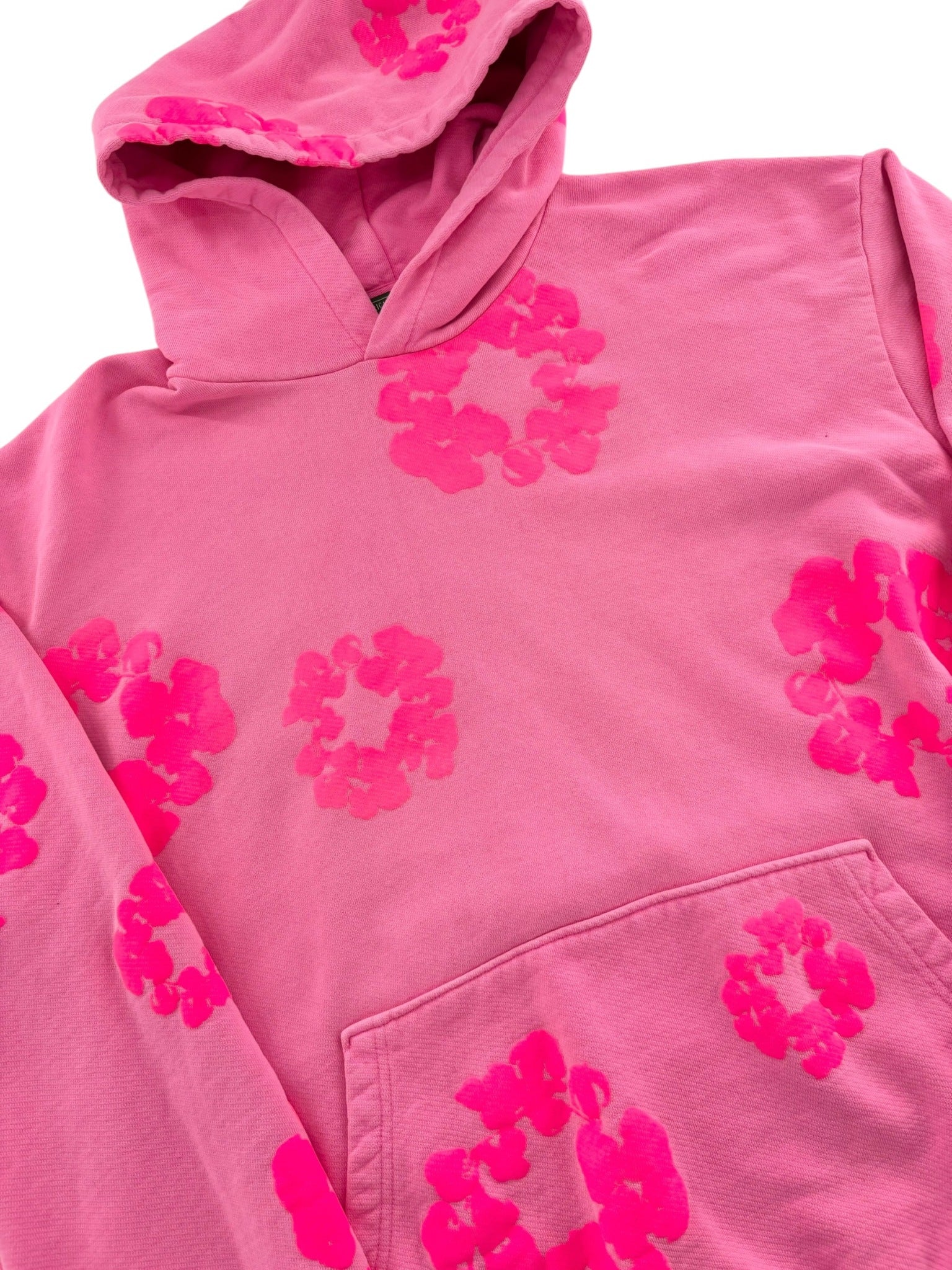 Denim Tears Logo Hoodie Pink