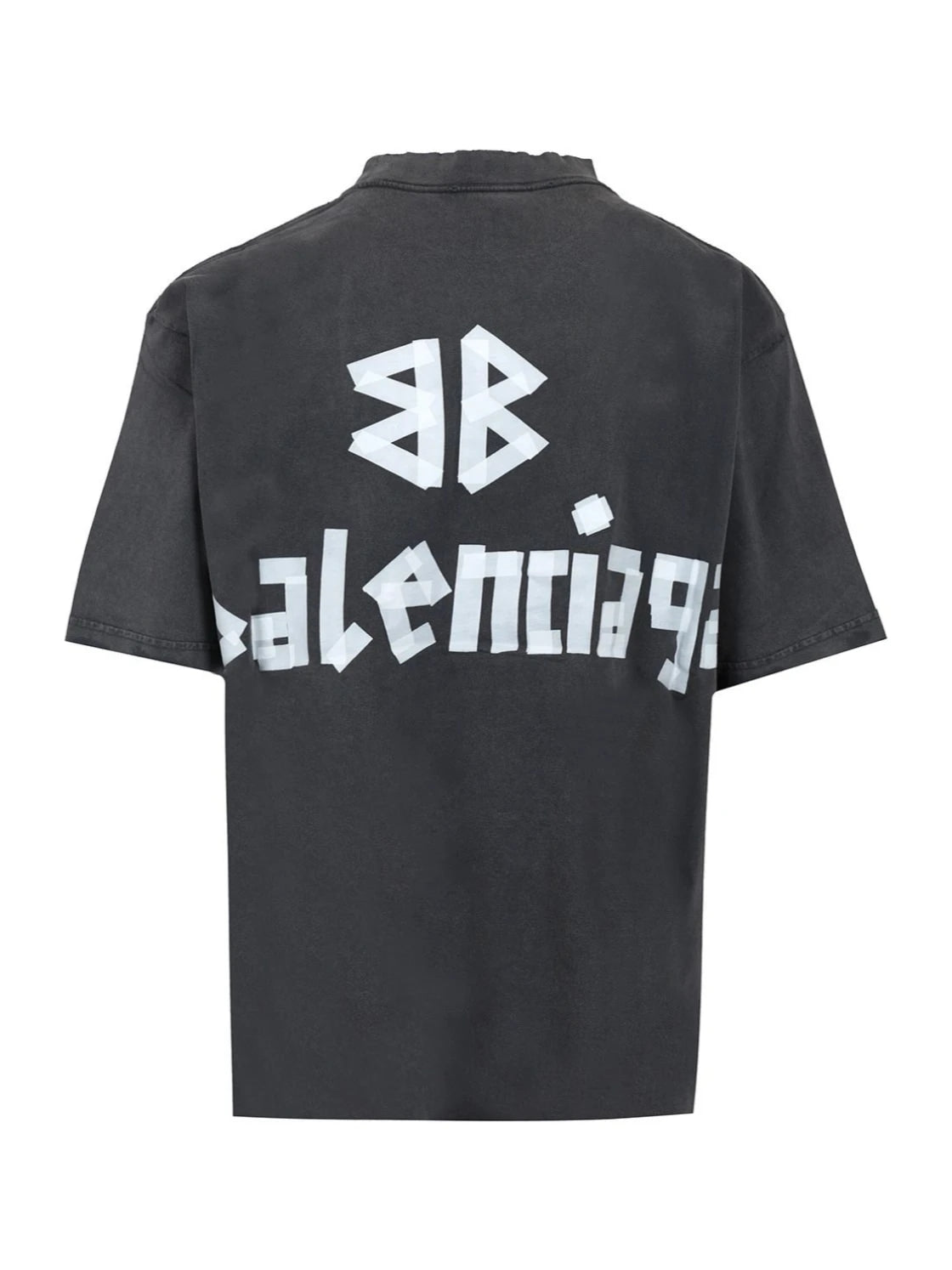 Balenciaga New Tape Type Shirt Faded Black