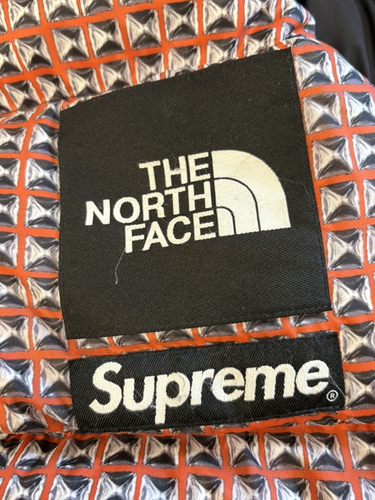 Supreme The North Face Studded Nuptse Jacket Red