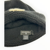 Chanel Beanie Black White