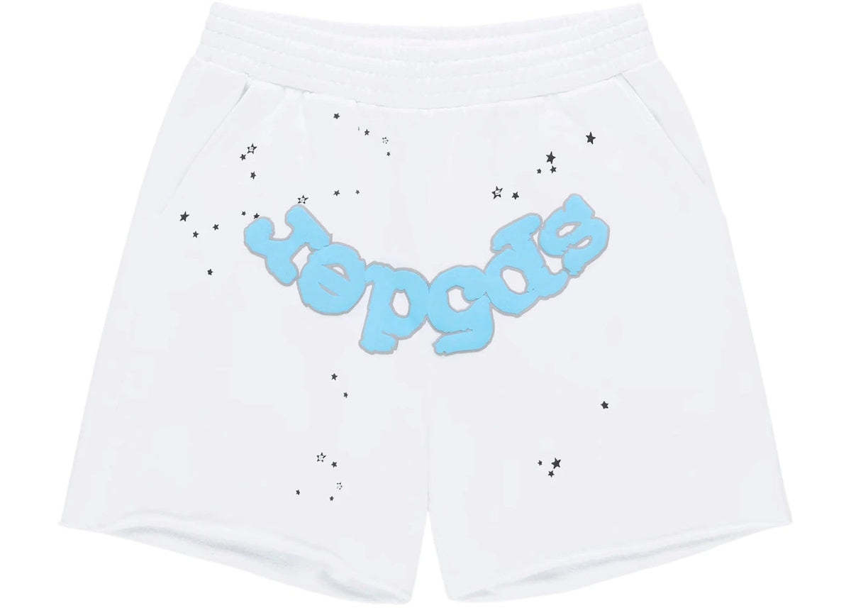 Sp5der OG Logo Sweatshort White