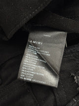 Amiri Mx1 Paisley Ribbed Denim Black