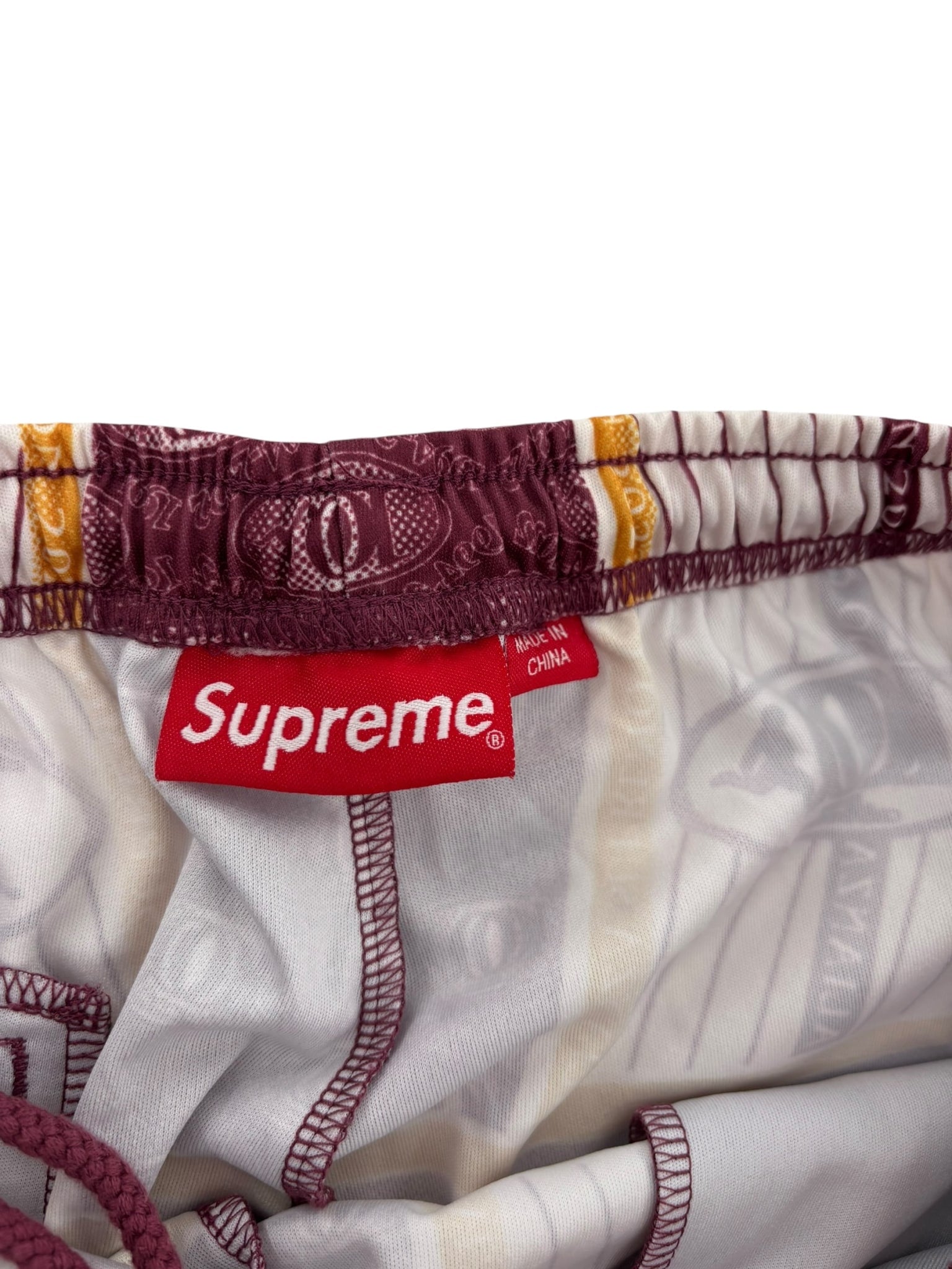Supreme Por Ciento Soccer Short Burgundy