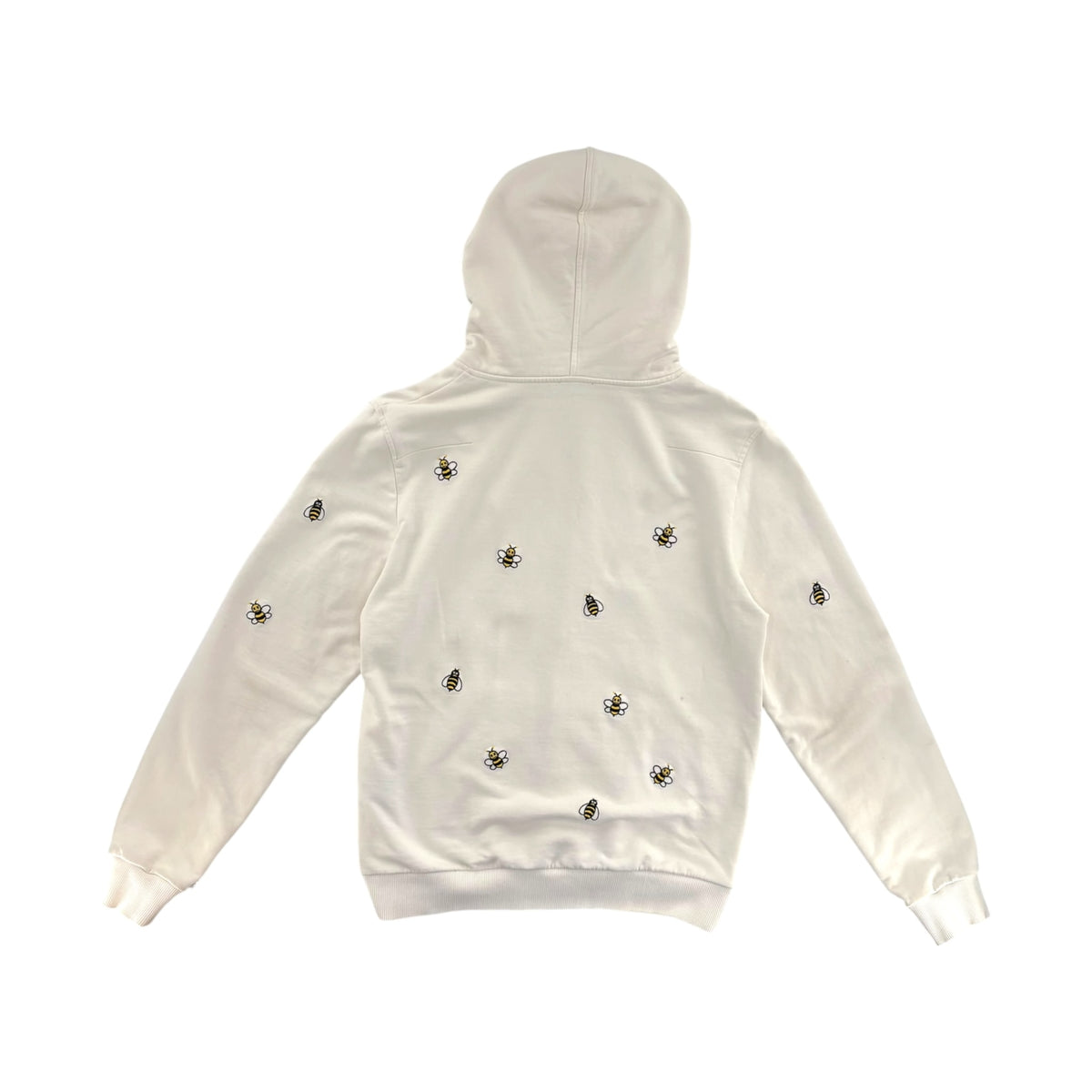 KAWS x Dior Embroidered Bees Zip Up Sweatshirt White