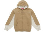 Supreme Piping Zip Up Hooded Sweatshirt Brown