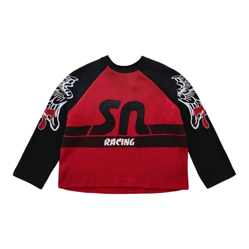 Satoshi Nakamoto Wings Long-Sleeve Red