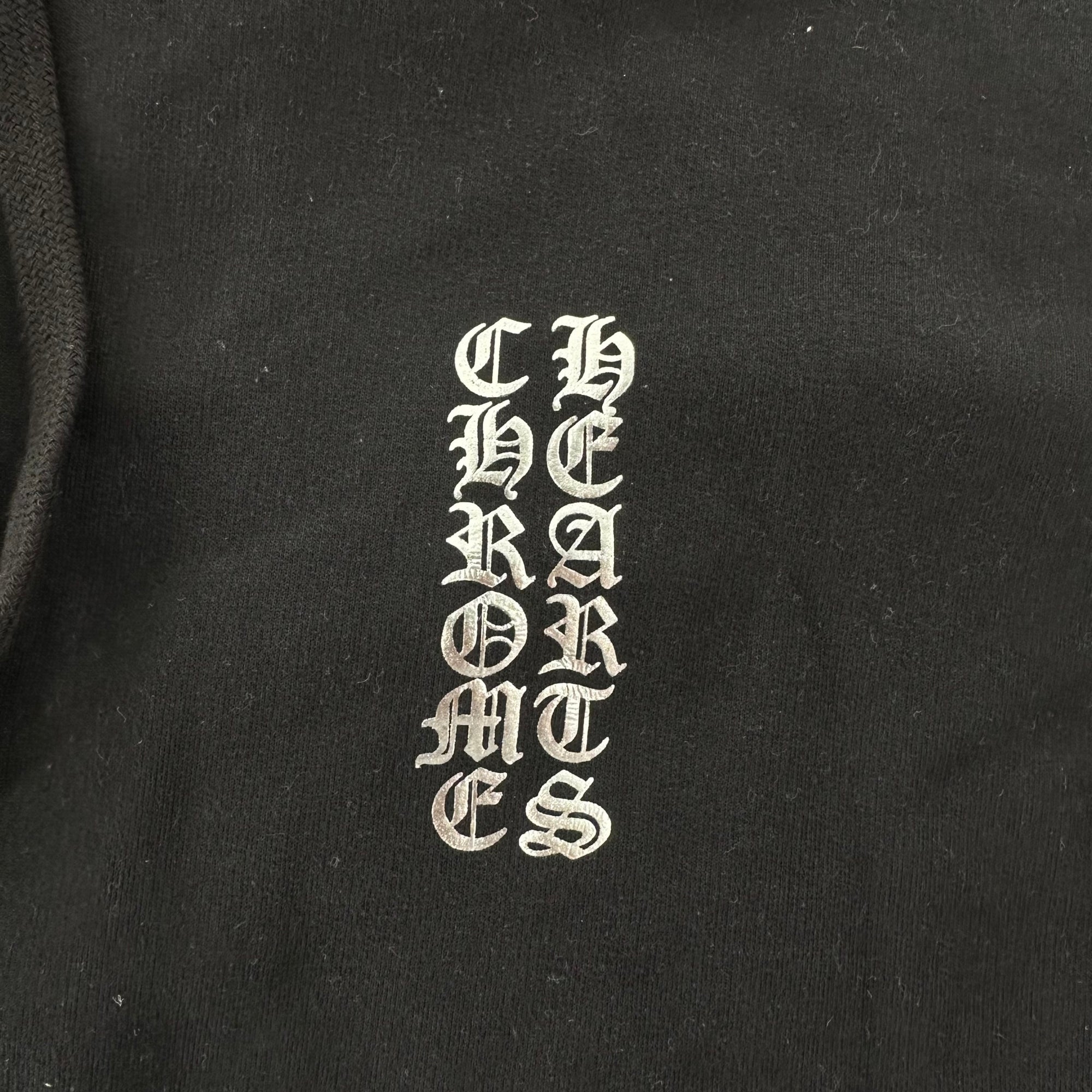Chrome Hearts Vertical Logo "1988" Hoodie Black