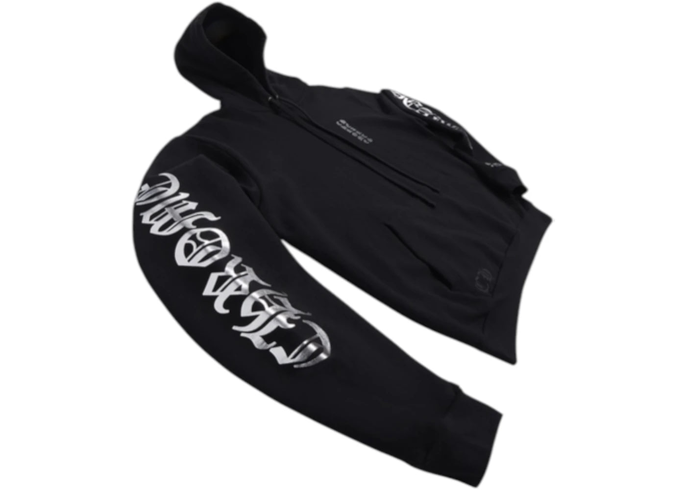 Chrome Hearts Foil Print Hoodie Black