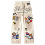 Vale Cream Painter Carpenter Pants