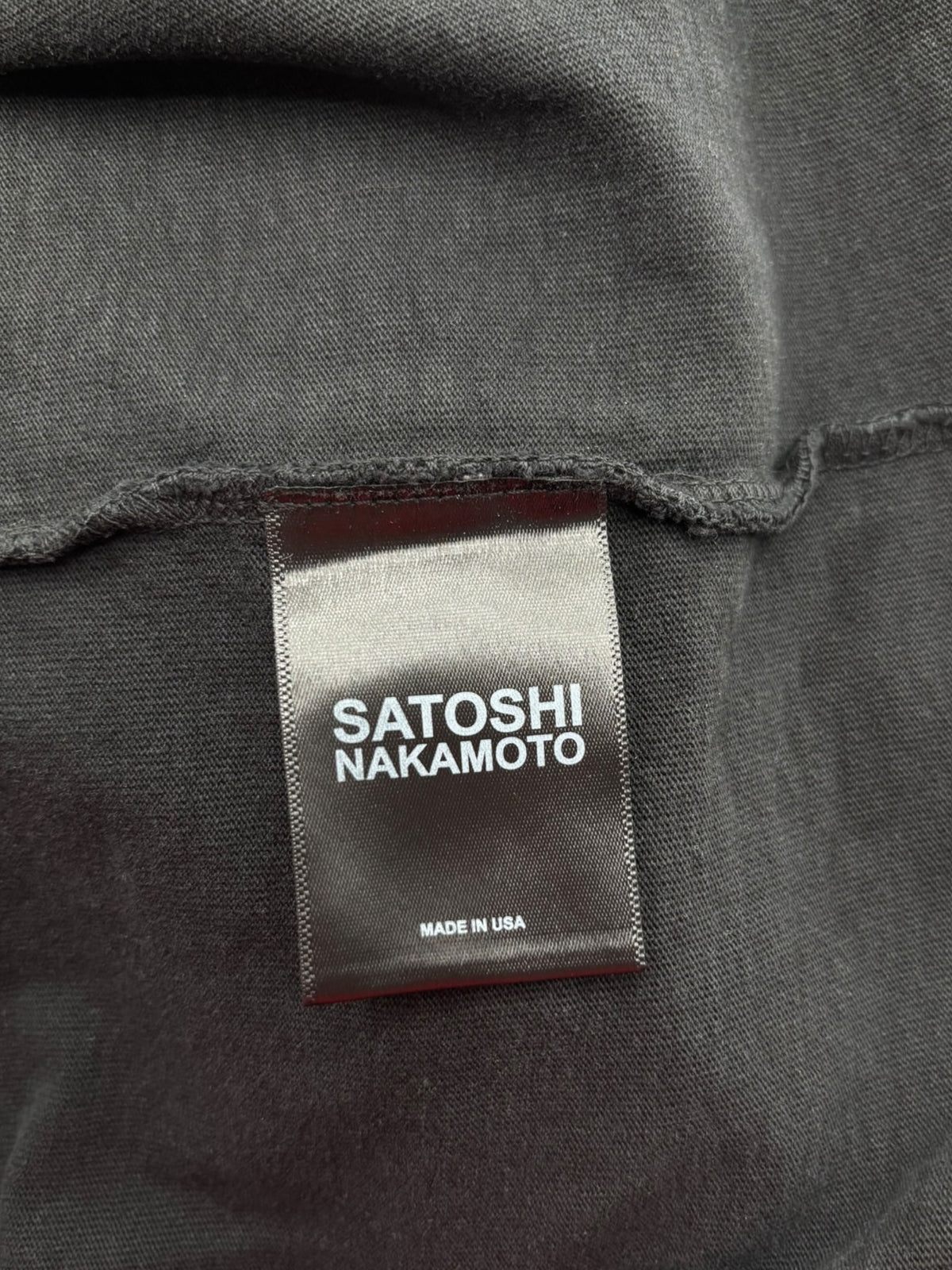 Satoshi Pearl Studded Logo Tee Black