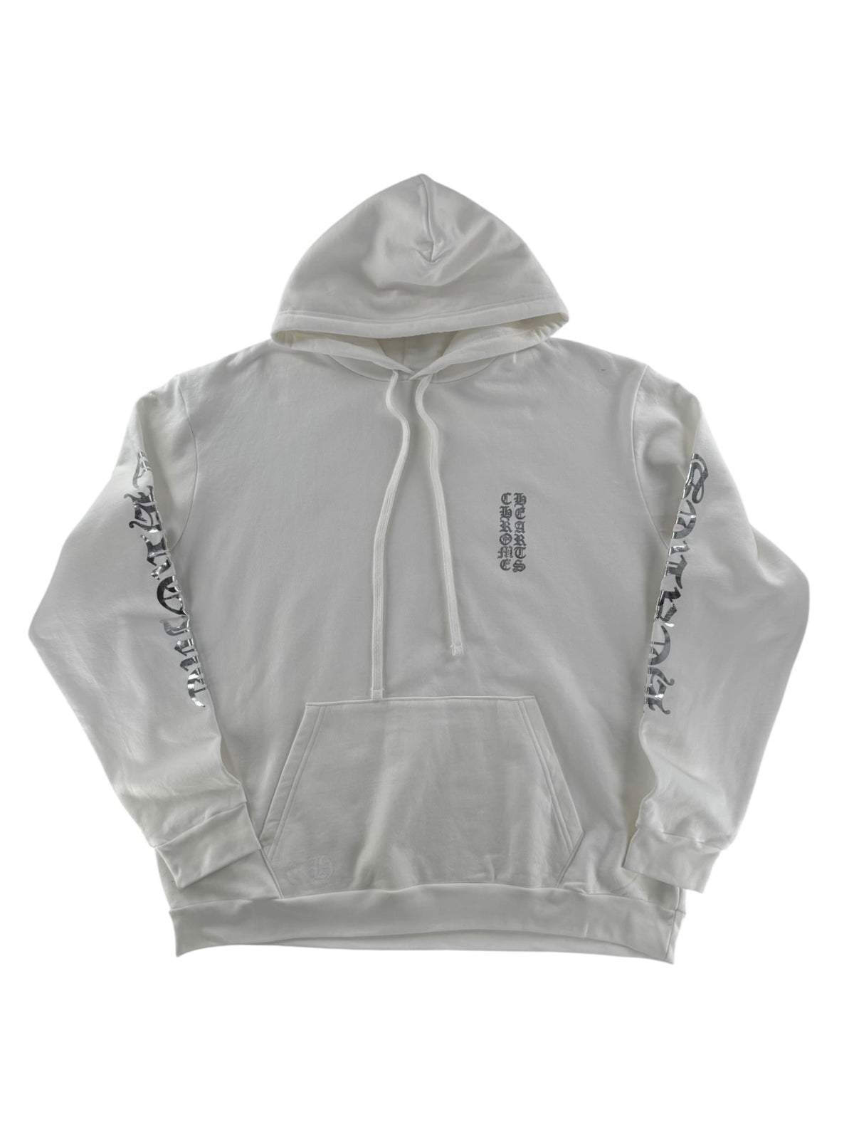 Chrome Hearts Online Exclusive Foil Hoodie Silver/White