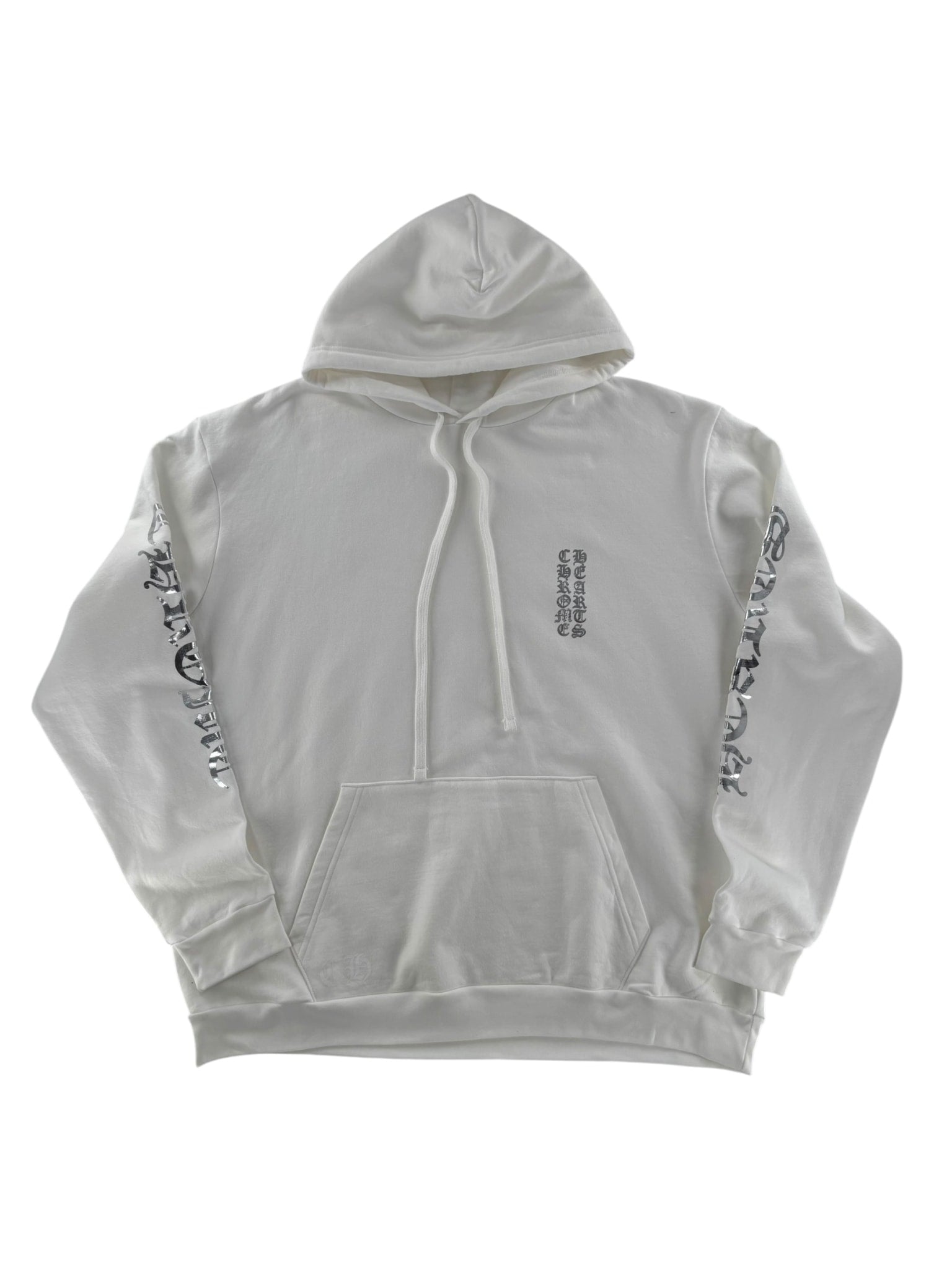 Chrome Hearts Online Exclusive Foil Hoodie Silver/White