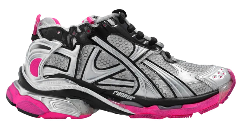 Balenciaga Wmns Runner Sneaker Silver Pink