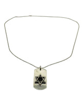 Chrome Hearts Star of David Dog Tag Necklace