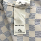 Louis Vuitton Damier Gradient Printed Silk Polo Shirt Multicolor
