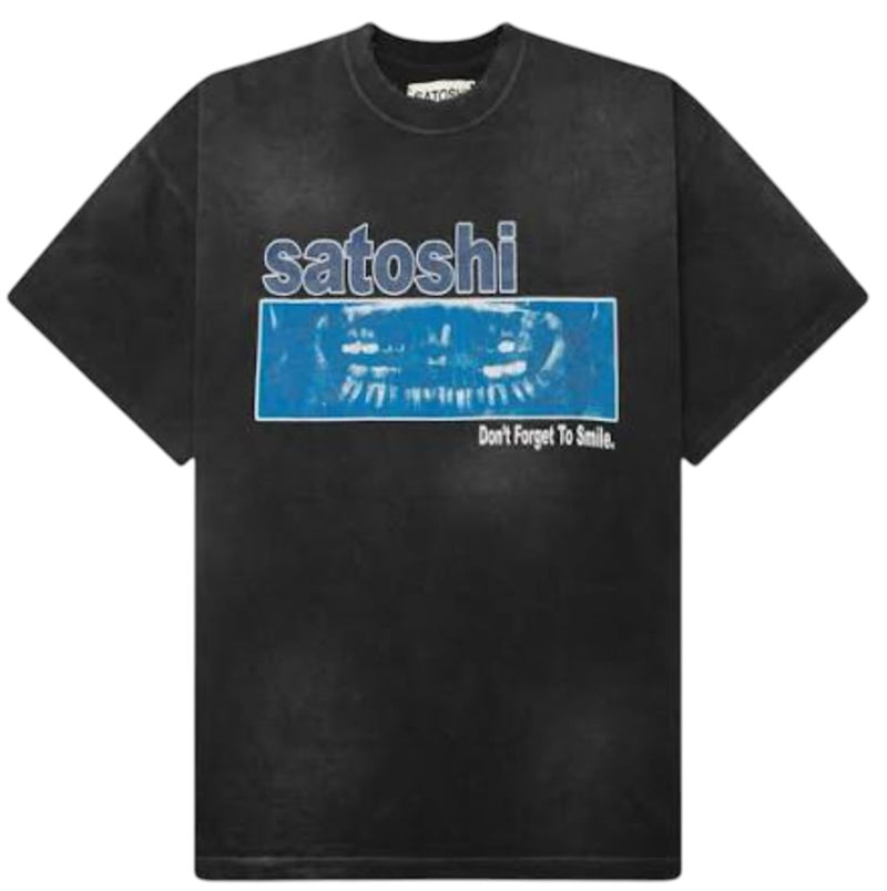 Satoshi Nakamoto 'Dont Forget To Smile' Tee Black